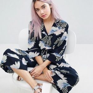 Asos Monki Feather Jumpsuit